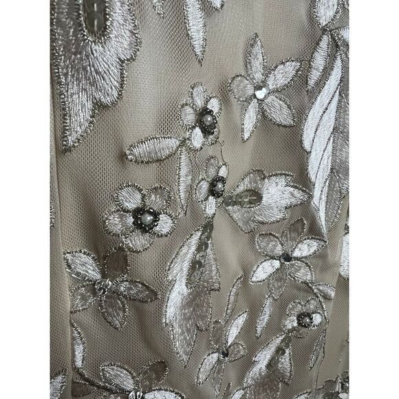 Sue Wong Nocturne Beaded Embroidered Cocktail Dress Sz. 4 - Picture 7 of 13
